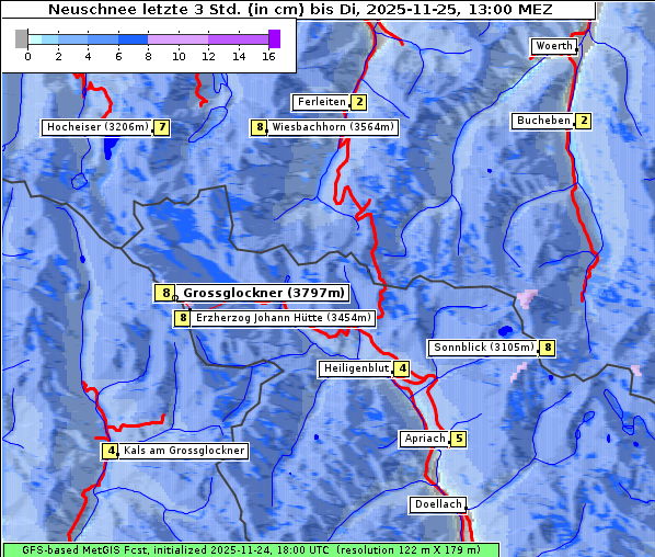 Neuschnee, 25. 11. 2025
