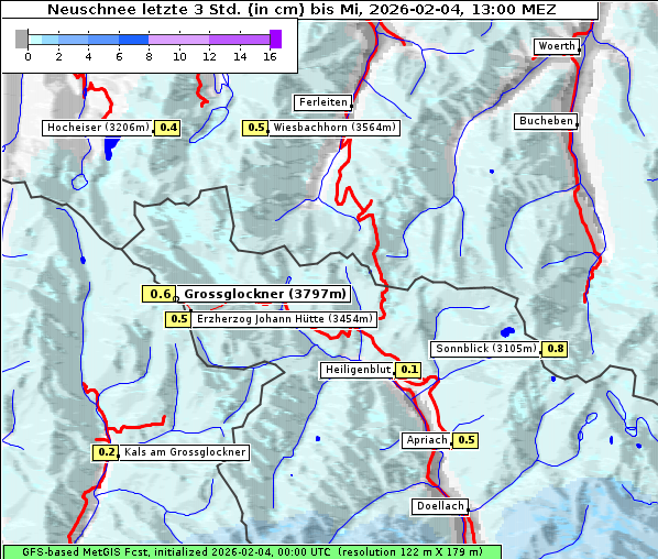 Neuschnee, 4. 2. 2026