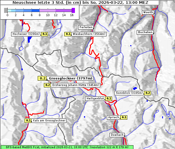 Neuschnee, 22. 3. 2026