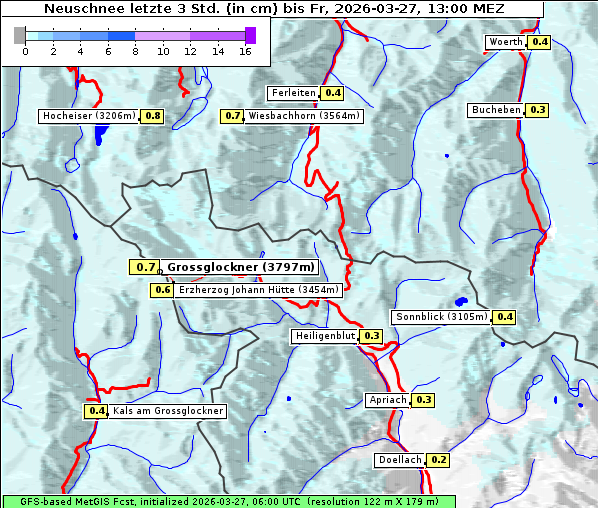 Neuschnee, 27. 3. 2026