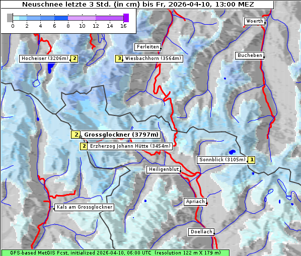 Neuschnee, 10. 4. 2026