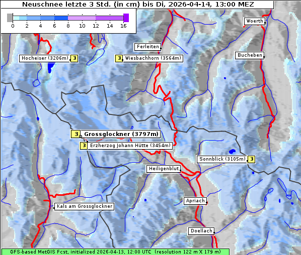 Neuschnee, 14. 4. 2026