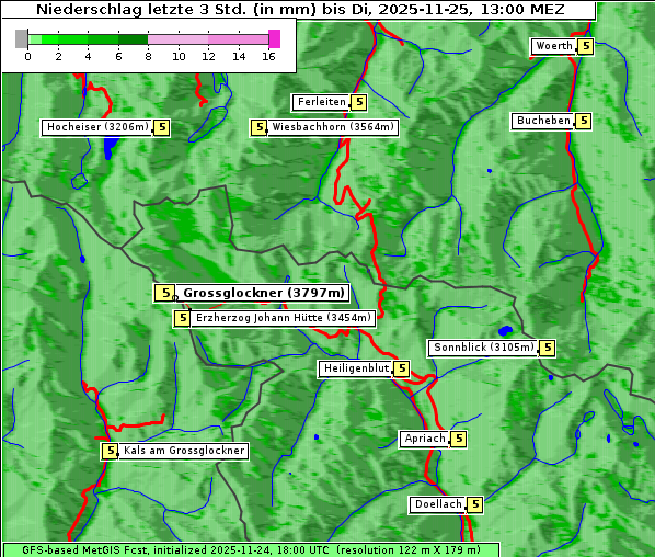 Niederschlag, 25. 11. 2025