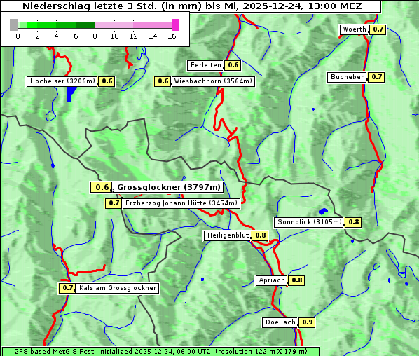 Niederschlag, 24. 12. 2025