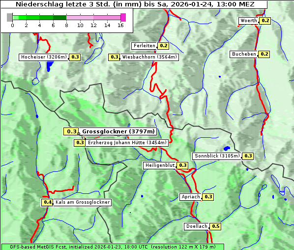 Niederschlag, 24. 1. 2026