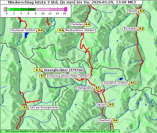 Niederschlag, 29. 1. 2026