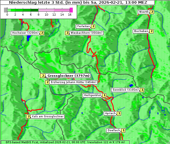 Niederschlag, 21. 2. 2026