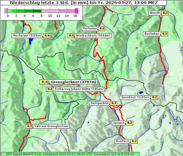 Niederschlag, 27. 3. 2026