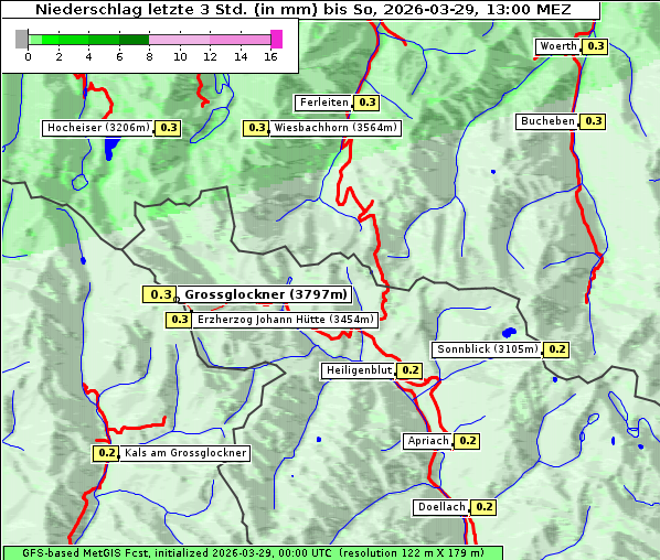 Niederschlag, 29. 3. 2026