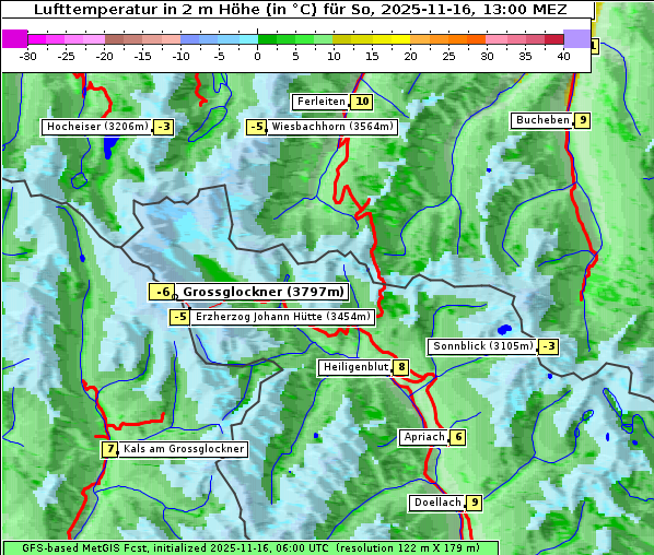 Temperatur, 16. 11. 2025