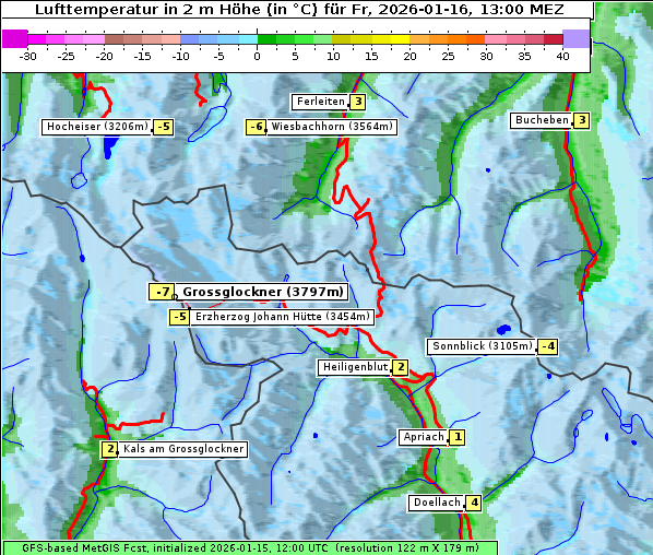 Temperatur, 16. 1. 2026