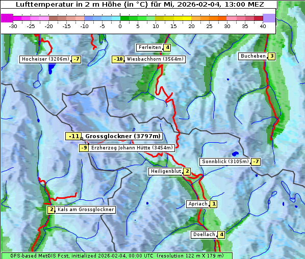 Temperatur, 4. 2. 2026