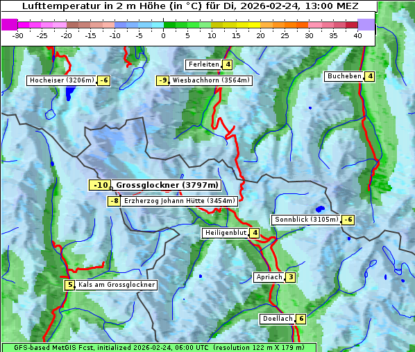 Temperatur, 24. 2. 2026