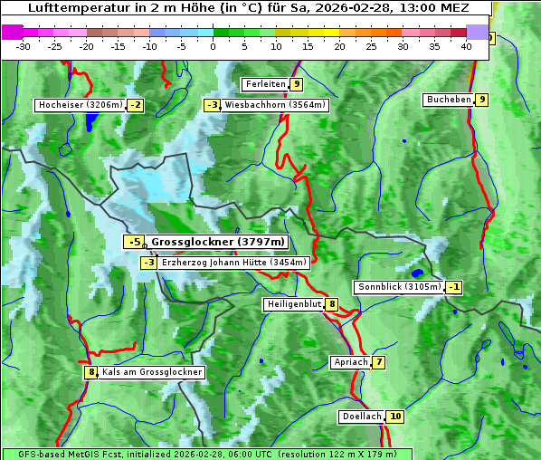 Temperatur, 28. 2. 2026