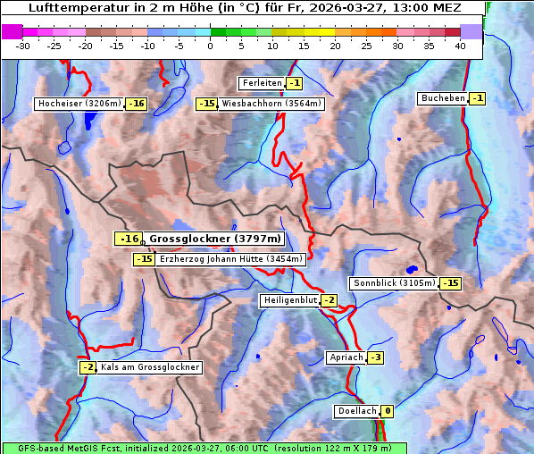 Temperatur, 27. 3. 2026
