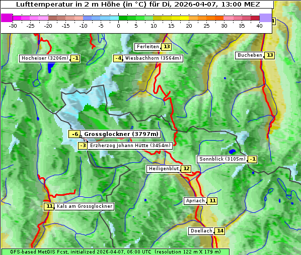 Temperatur, 7. 4. 2026