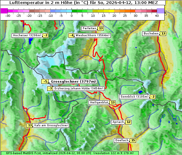 Temperatur, 12. 4. 2026