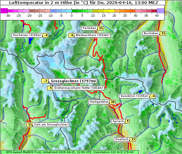 Temperatur, 16. 4. 2026