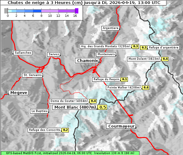 Neuschnee, 19. 4. 2026
