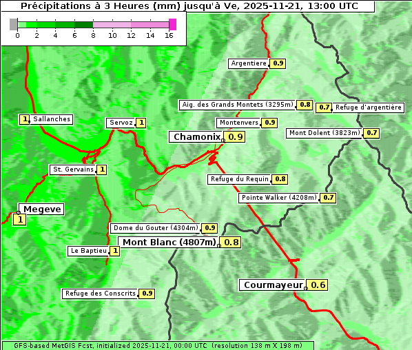 Niederschlag, 21. 11. 2025