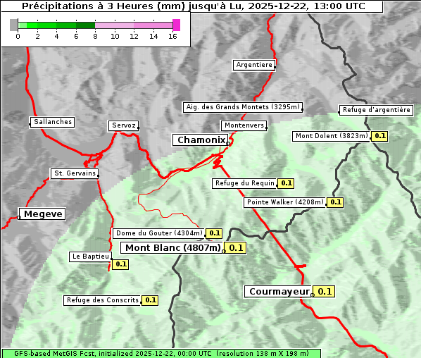 Niederschlag, 22. 12. 2025