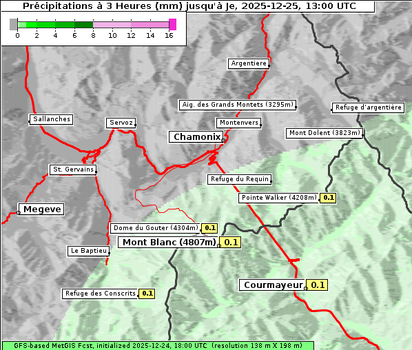Niederschlag, 25. 12. 2025