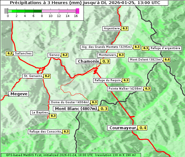 Niederschlag, 25. 1. 2026