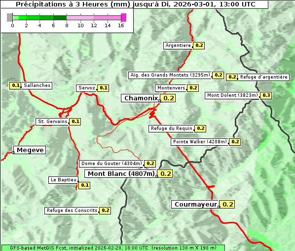 Niederschlag, 1. 3. 2026