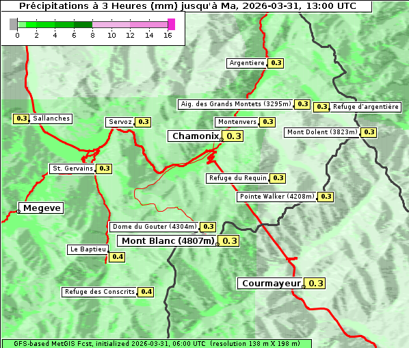 Niederschlag, 31. 3. 2026