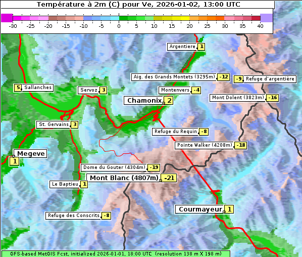 Temperatur, 2. 1. 2026