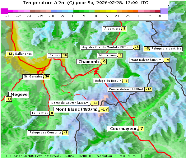 Temperatur, 28. 2. 2026
