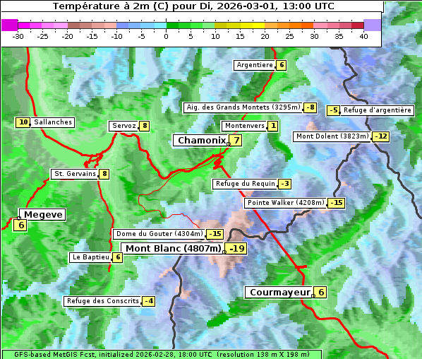 Temperatur, 1. 3. 2026