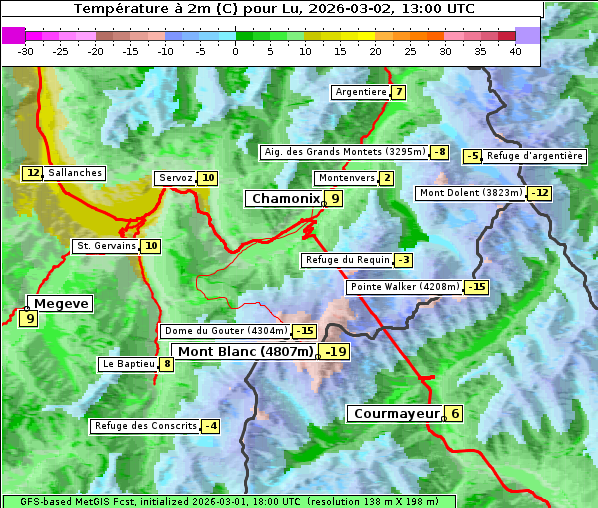 Temperatur, 2. 3. 2026