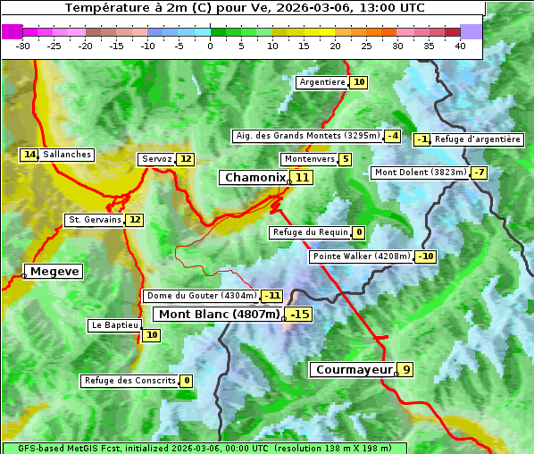 Temperatur, 6. 3. 2026