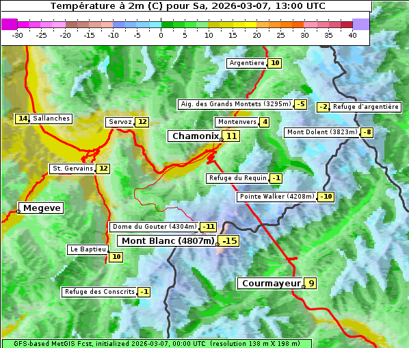 Temperatur, 7. 3. 2026