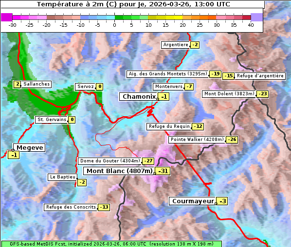 Temperatur, 26. 3. 2026