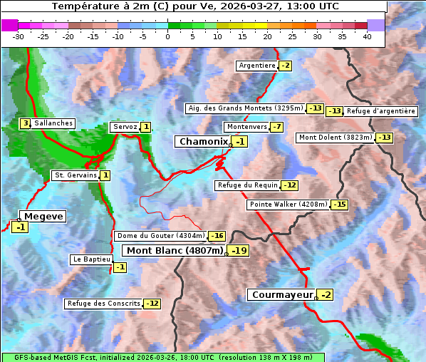 Temperatur, 27. 3. 2026