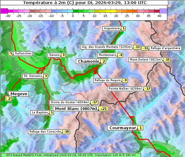 Temperatur, 29. 3. 2026