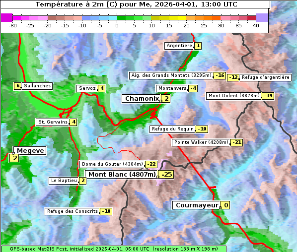 Temperatur, 1. 4. 2026