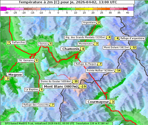 Temperatur, 2. 4. 2026