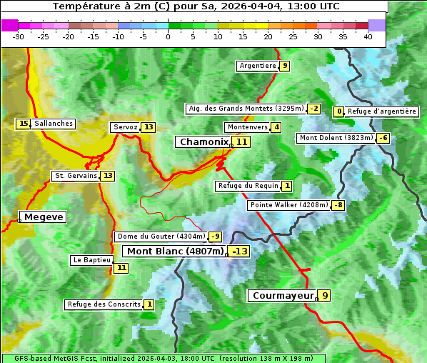 Temperatur, 4. 4. 2026