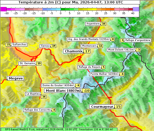 Temperatur, 7. 4. 2026